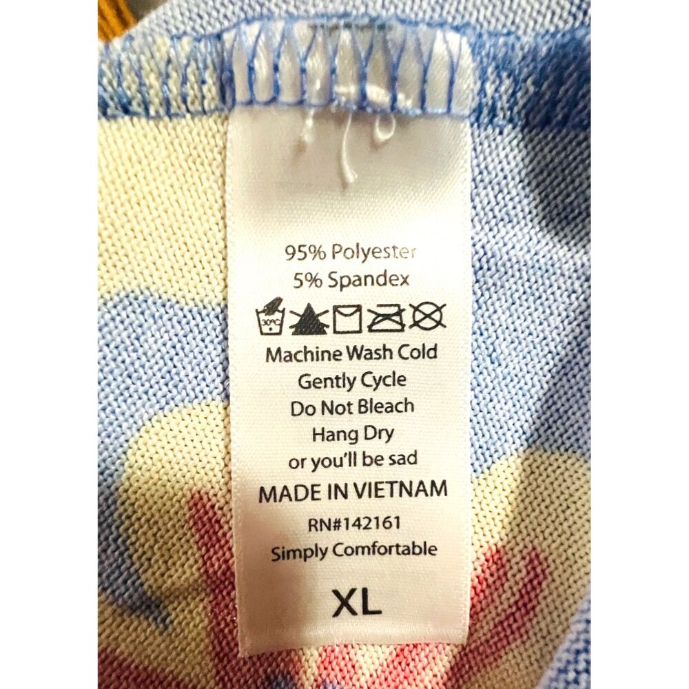 LuLaRoe Womens Floral Open Front Cardigan XL Blue/Multicolor Polyester/Spandex - Picture 4 of 6